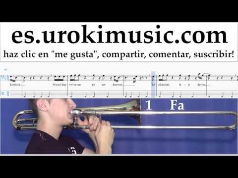 Tutorial de Trombón Kesha - Learn To Let Go Clases Notas um-i927