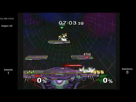 GSS 88 SSBM - ZettaVolt (Falco) vs. DarkGenex (Fox) - Melee LQF