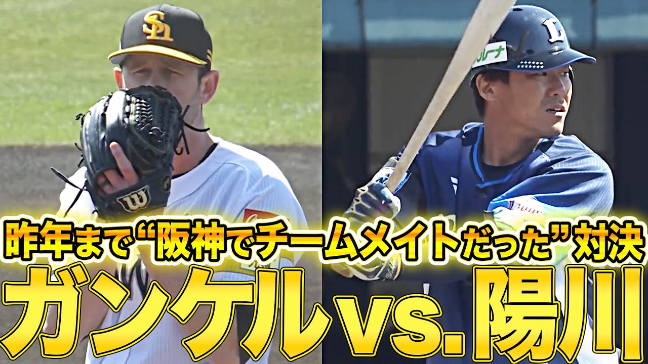 【虎党混乱!?】ガンケル vs. 陽川『昨年まで “阪神でチームメイトだった” 対決!!!』【不思議な感覚…】