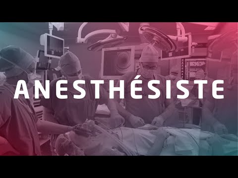 Le métier d'anesthésiste