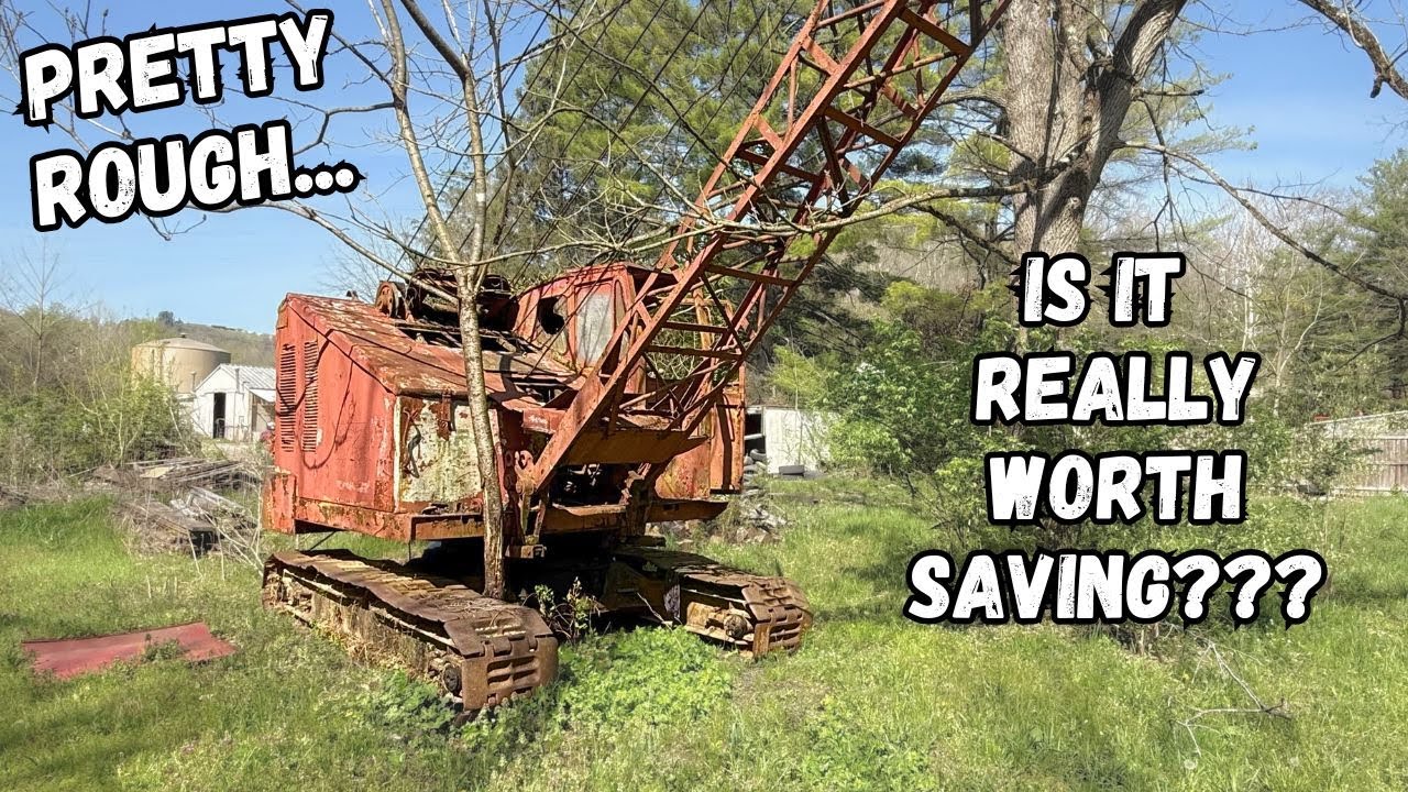 1940s Crane Sitting 10+ years! Can we Save it?? (Will it RUN?)