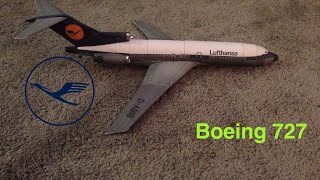 Papercraft Lufthansa 727-200