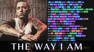 Eminem - The Way I Am | Lyrics, Rhymes Highlighted