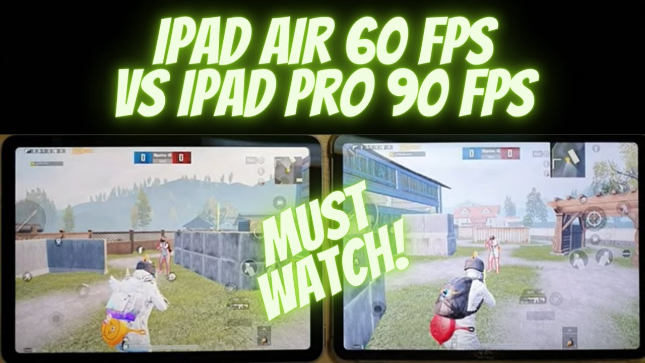 Ipad AIR 2021 vs Ipad PRO 2021 head to head FPS testing with PUBG Mobile