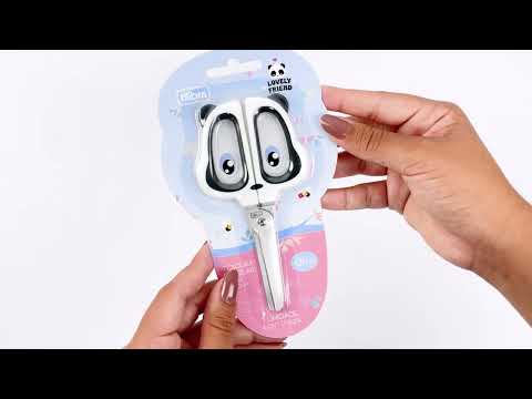 Vídeo do produto Tesoura Escolar 131mm Panda