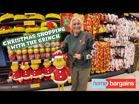 Shopping for Christmas goods in Home bargains