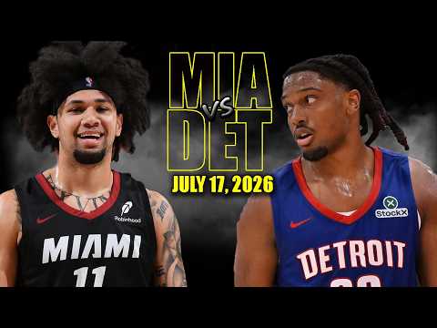 Detroit Pistons vs Miami Heat Full Game Highlights - July 17, 2026 | NBA Summer League