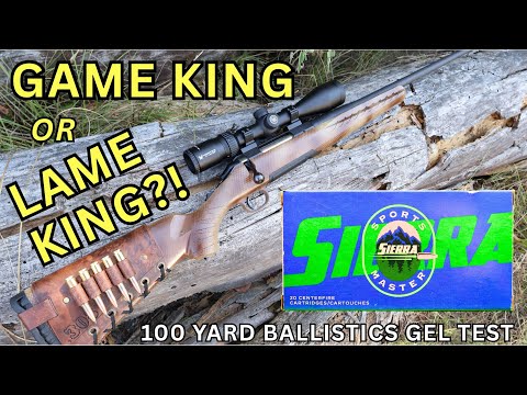 CLASSIC CRAP?! 308 Winchester Sierra Gameking Ballistics Gel Ammo Test