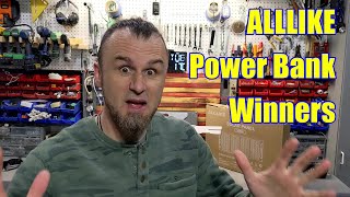 Picking the Winners for the Free ALLLIKE Power bank giveaway