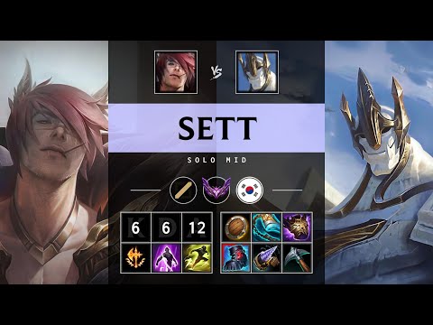 Sett Mid vs Galio - KR Master Patch 25.18
