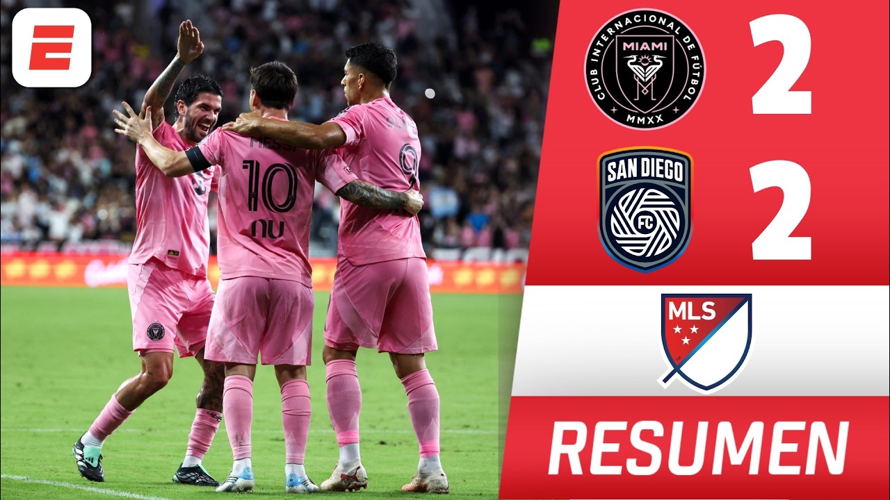 MESSI y SUÁREZ VOLVIERON A BRILLAR. Inter Miami logra el empate ante San Diego FC | MLS | Highlight