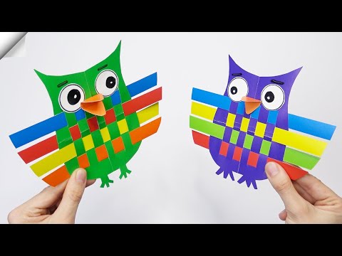 Valentine s day easy crafts DIY Moving Paper OWL Easy Paper Crafts