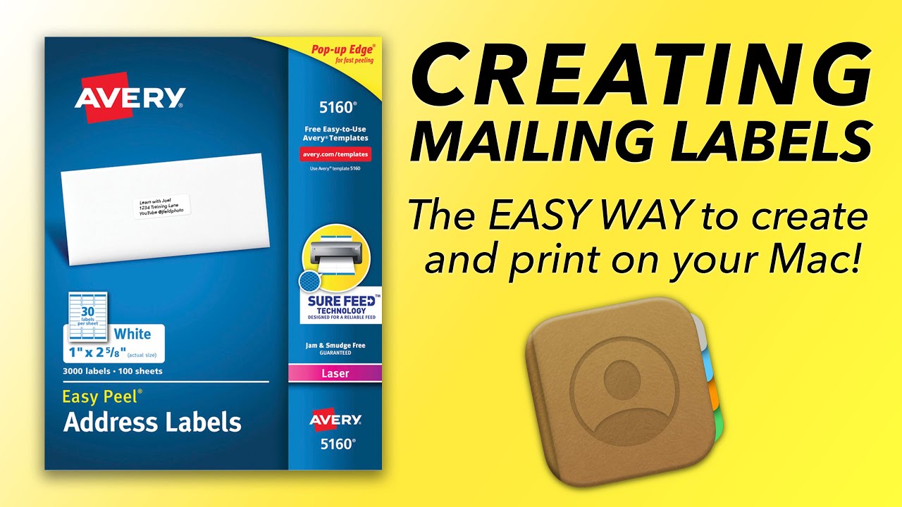 MAILING LABELS - How to create and print Mailing Labels - THE EASY WAY!