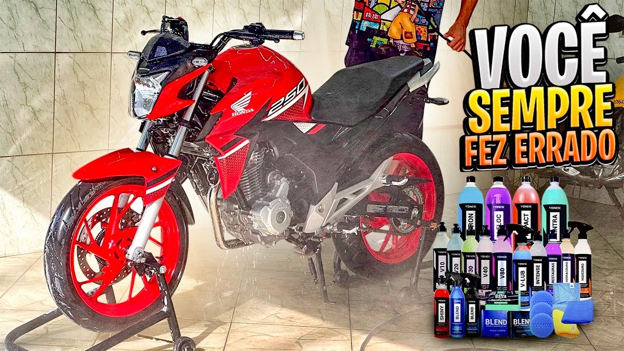 COMO DEIXAR SUA MOTO NO MEL EM CASA DO JEITO CERTO