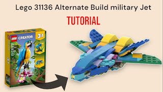 Lego 31136 Alternate Build Military Jet Tutorial