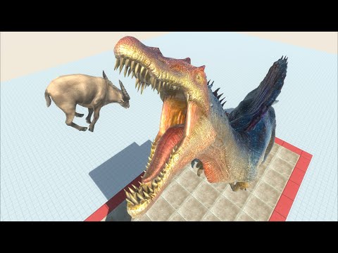 Giant Spinosaurus Swallows the every Animal - Animal Revolt Battle Simulator
