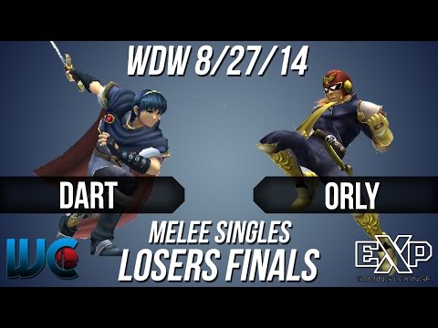 WDW 8/27/14 - Dart (Marth) vs. ORLY (Falcon) Melee Singles Loser's Finals