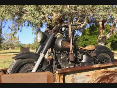 1957 Rustic Chevy Apache, Trailer & Rustic Harley Davidson Team