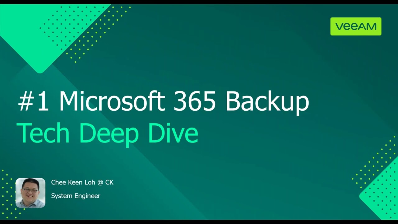 #1 Microsoft 365 Backup Technical Deep Dive video