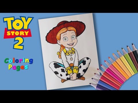 How to Coloring Jessie. #ToyStory #Coloringbook Jessie Coloring Pages #forKids Video