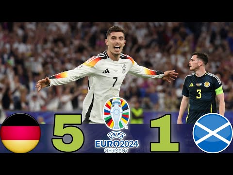 Germany  | 5-1 | Scotland 🏟 Highlights & All Goals 🏆 Euro 2024 HD