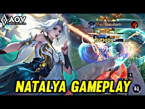 AOV : NATALYA GAMEPLAY | IN MID LANE - ARENA OF VALOR LIÊNQUÂNMOBILE ROV