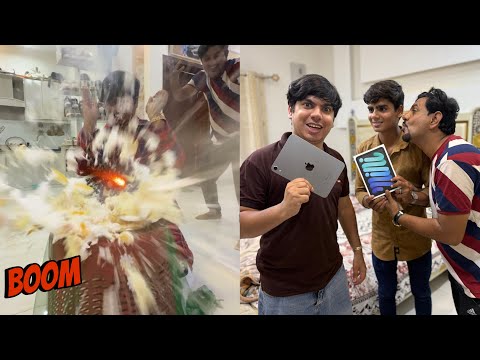 500k Celebration Boom Wala Cake 🤯 iPAD Gift Mila 😍