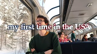 NYC to LA BY TRAIN | A 3000-mile no-fly travel film inc. Amtrak California Zephyr in coach in winter