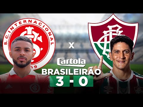 INTERNACIONAL 3 x 0 FLUMINENSE Brasileirão Série A + Parciais Cartola FC 22ª Rodada | Narração