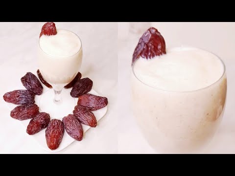 khajoor aur ice cream milk shake/date with ice cream shake/by tasty food with batool