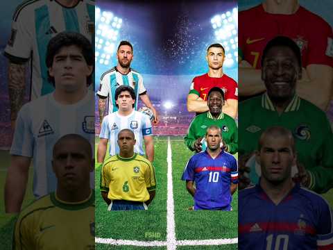 Messi & Maradona & Roberto Carlos VS Ronaldo & Pele & Zidane 🥵🔥