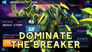 TOP 50 RUN FOR BREAKER SCORPION EVENT - Tips and Gameplay | Marvel Strike Force