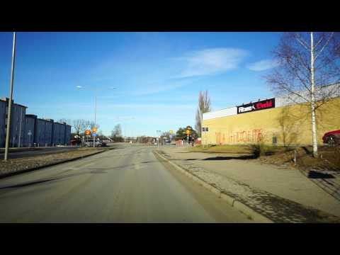 Sweden, Stockholm, Segeltorp, driving from bus stop Måsvägen to Vaktstigen