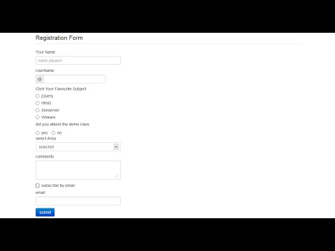 Bootstrap Forms Tutorial