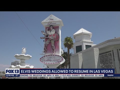 Elvis weddings allowed to resume in Las Vegas