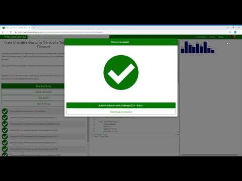 Data Visualization with D3  Add a Tooltip to a D3 Element   Learn freeCodeCamp20/29