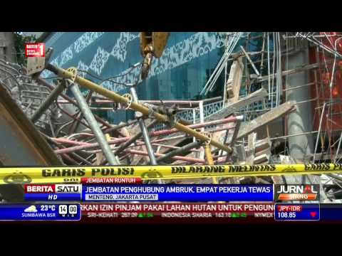 Jembatan di Areal TIM Ambruk, Empat Pekerja Tewas