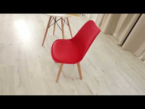 Обеденный стул TULIP (mod. 73) 48,5х52,5х83 красный арт.14208 в Магадане - видео 10