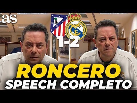 RONCERO apela a la ÉPICA tras el ATLETI 1 - MADRID 2: "En el Bernabéu también era FAVORITO EL BARÇA"