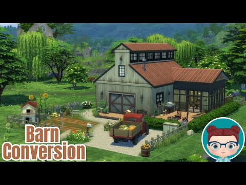 Escape to the Country: Rustic Barn Conversion 🐴🐔 || The Sims 4 Speed Build no CC