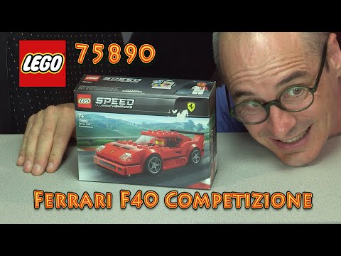 LEGO® 75890-1 Aufbauvideo: Ferrari F40 Competizione der Speed Champions vom Jahr 2019 - LY-00474