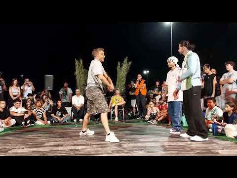 Móstoles Mighty Battle 2023. BBoy Sufi con BBoy Chino VS BBoy Nanox con BBoy Exter.