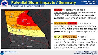 NWS Atlanta Special Winter Weather Briefing [2pm Thu. January 22, 2026]