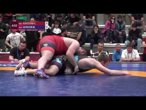 BRONZE FS - 125 kg: V. KHVISTANI (GEO) v. M. HORHUN (BLR)