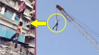 Tiger Shroff's Amazing Stunt On Crane For Baaghi 2