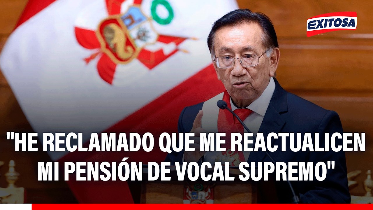 🔴🔵 Presidente Balcázar descartó solicitar una pensión vitalicia tras dejar el cargo