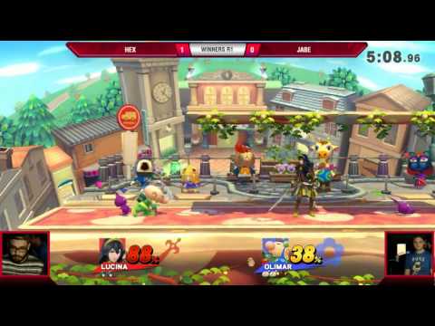 VS Weekly 7/6/17 - Winners R1 - Hex (Lucina) vs Jabe (Olimar) - Smash 4
