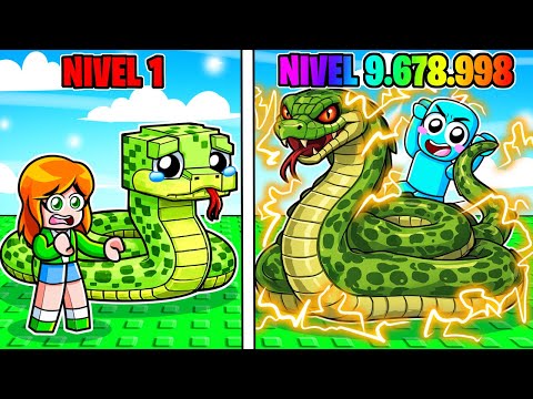 Evolucionando Mi SERPIENTE de NIVEL 1 a NIVEL 99.999.999 en Roblox…