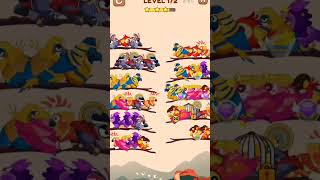 BIRD SORT 2 COLOR PUZZLE GAME🐦 #game       LEVEL 172