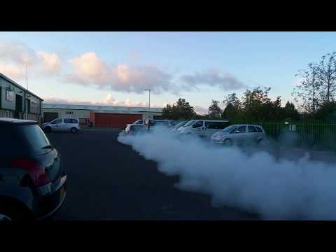 600 hp VW Golf GT35 - Burnout